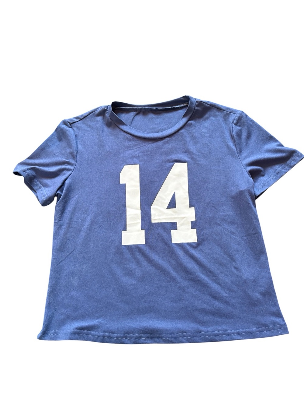 Blue Kids Number 14 Graphic Tee